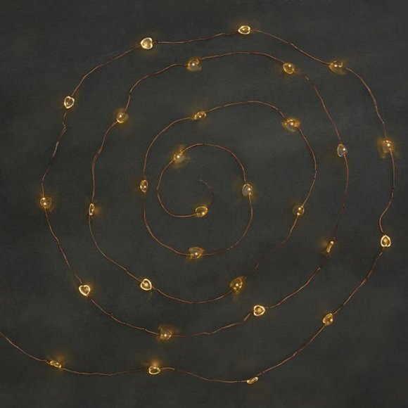 PB Monique Lhuillier Heart Confetti Lights 5' long NLA NEW - Picture 2 of 2